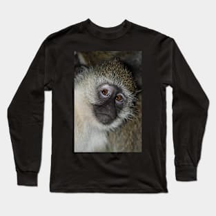 Black-faced Vervet Monkey, Kenya. Long Sleeve T-Shirt